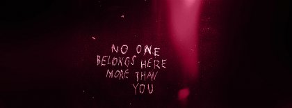 No One Belongs Here Facebook Covers